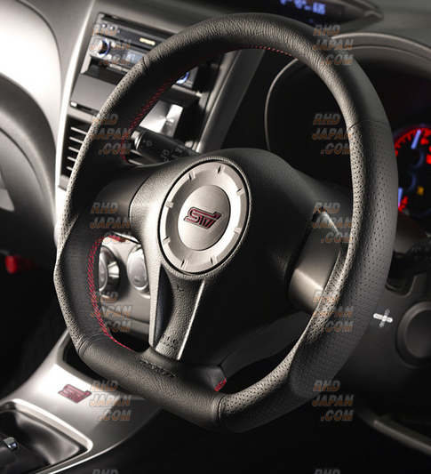 DAMD SS358-S レッドステッチ DAMD Sports Steering Wheel Black Leather Red Stitch SS358-D(F